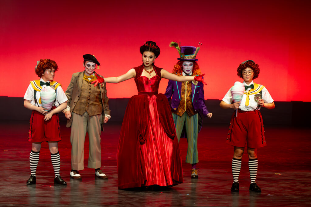 Student performers in CoPA's production of Alice's Adventures in Wonderland (2025)