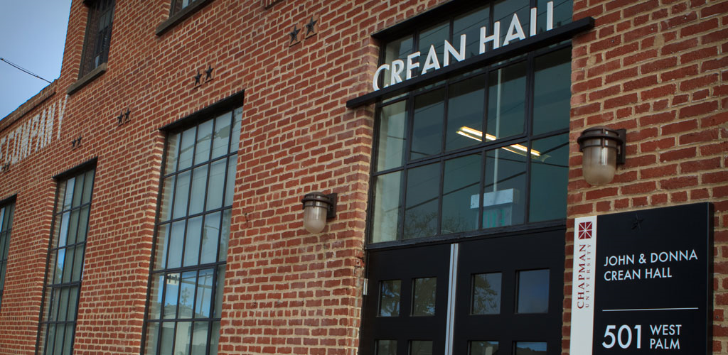 Crean Hall at Chapman's campus in Orange, Ca