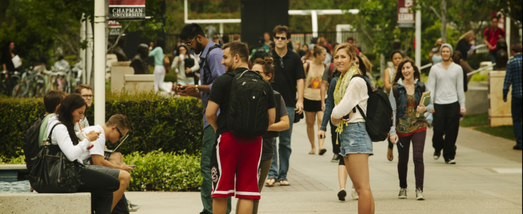 Students on campus