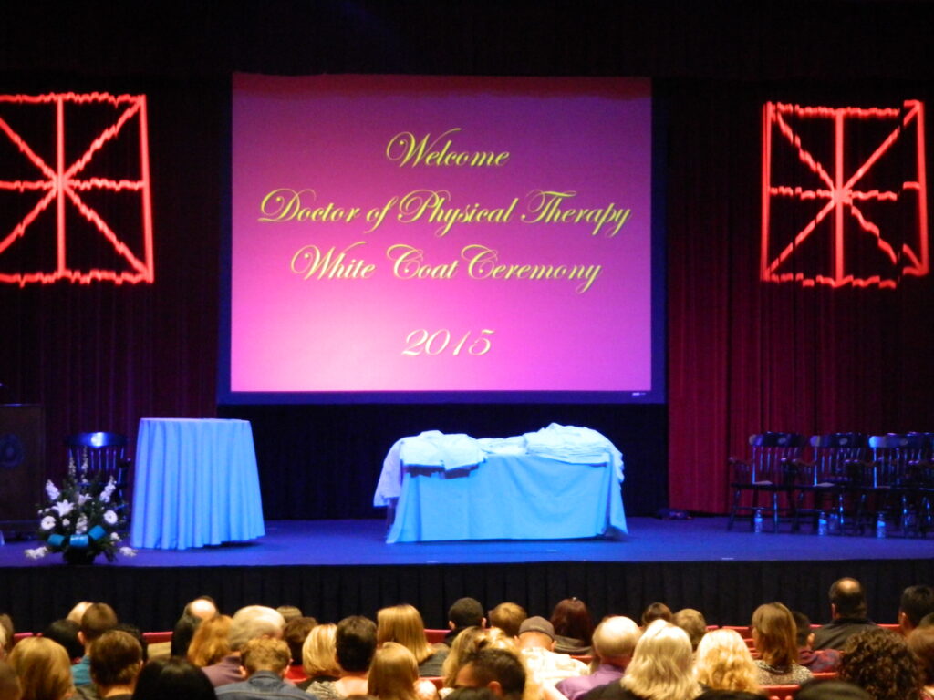 DPT White Coat Ceremony stage