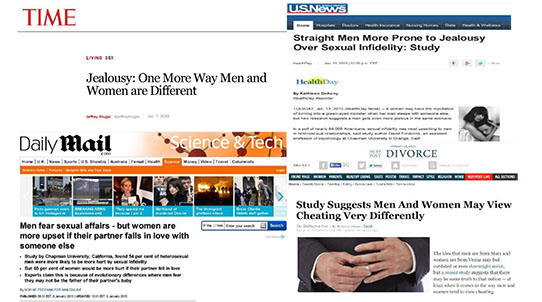 Screenshots of a Time Article