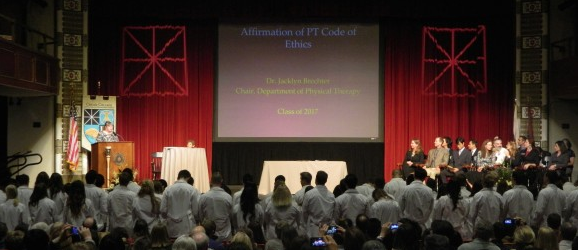 DPT White Coat Ceremony stage