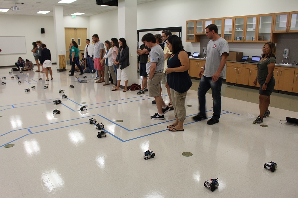 Teachers participating in the Chapman Anaheim Science Project