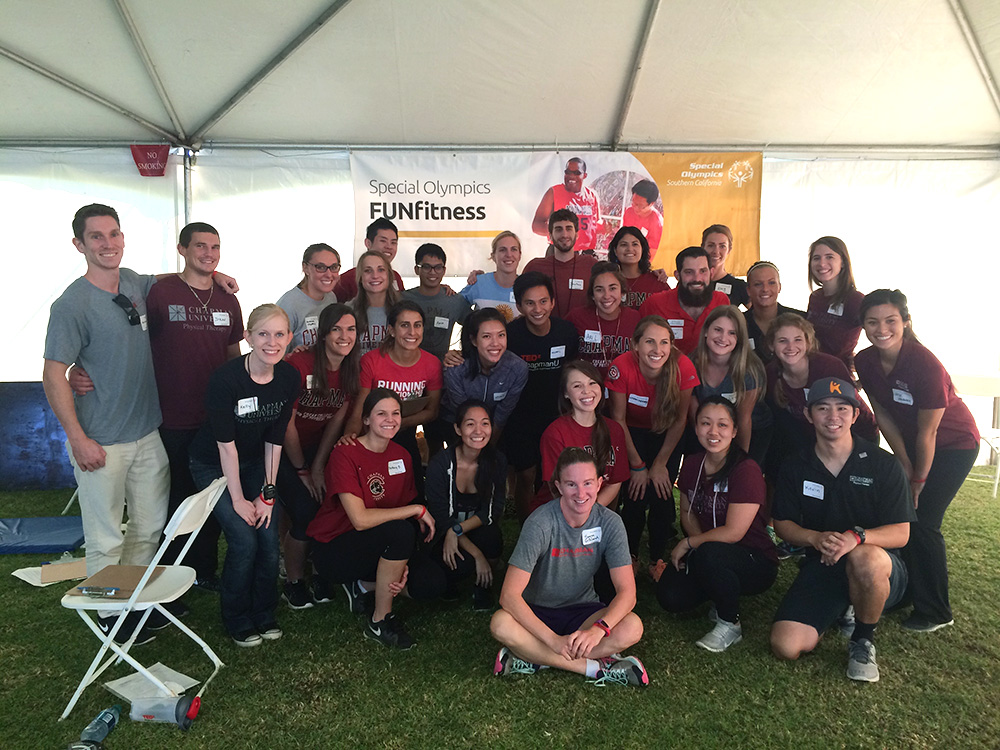 Crean College students help out with the Special Olympics Fall Games