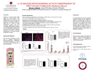 Marcia Abbott's research poster.