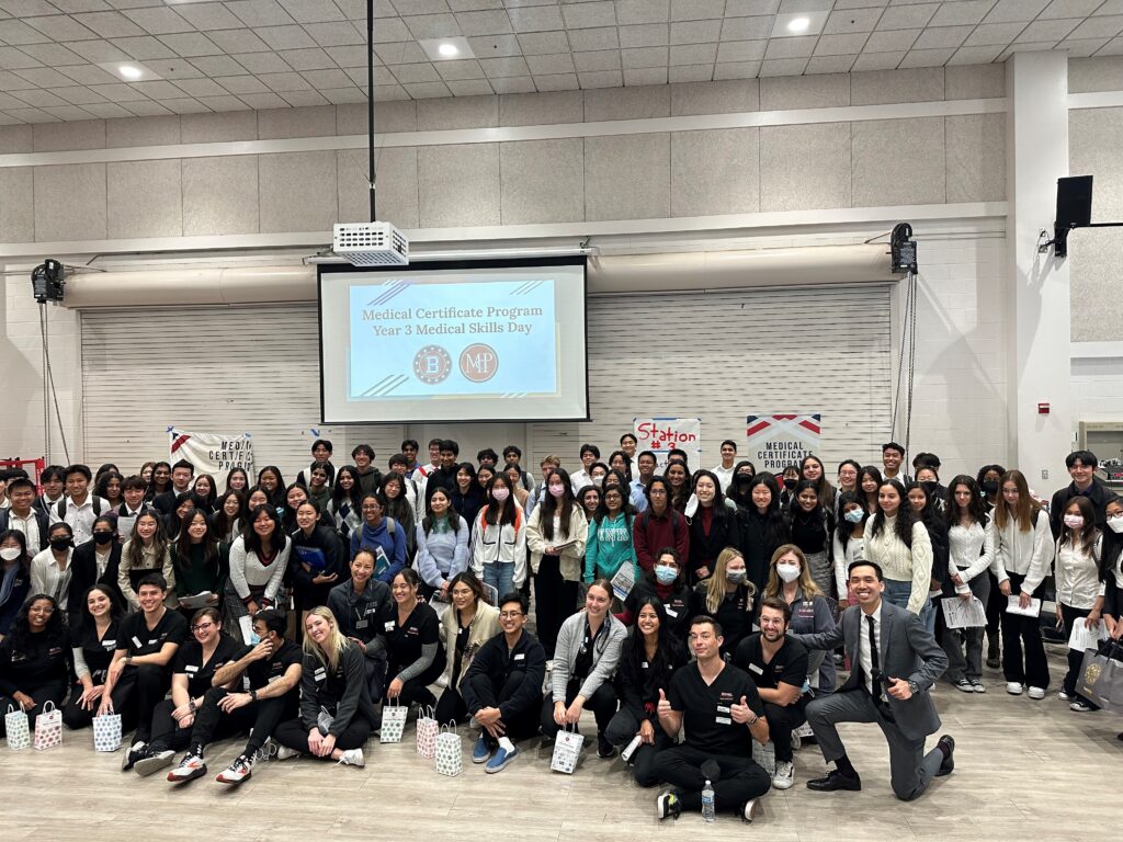 Crean College PA Students Volunteer at Beckman High School's Medical Skills Day