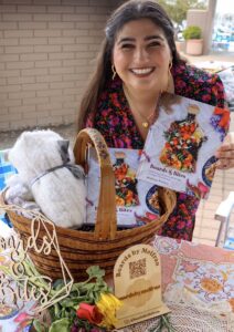 Melissa with her published book