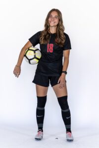 cristina with a soccer ball