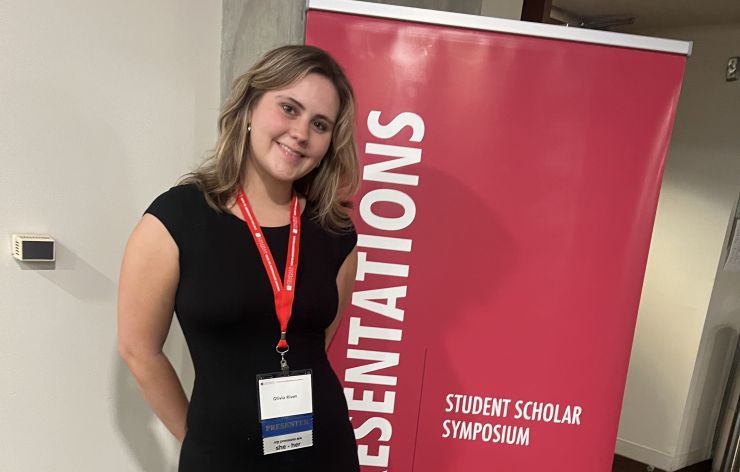 Olivia Rivet at Student Event