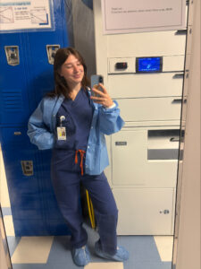 Anna in Scrubs selfie
