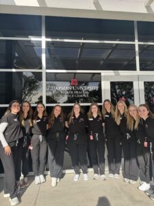 Group Photo of PA students in Scrubs at Rinker campus.