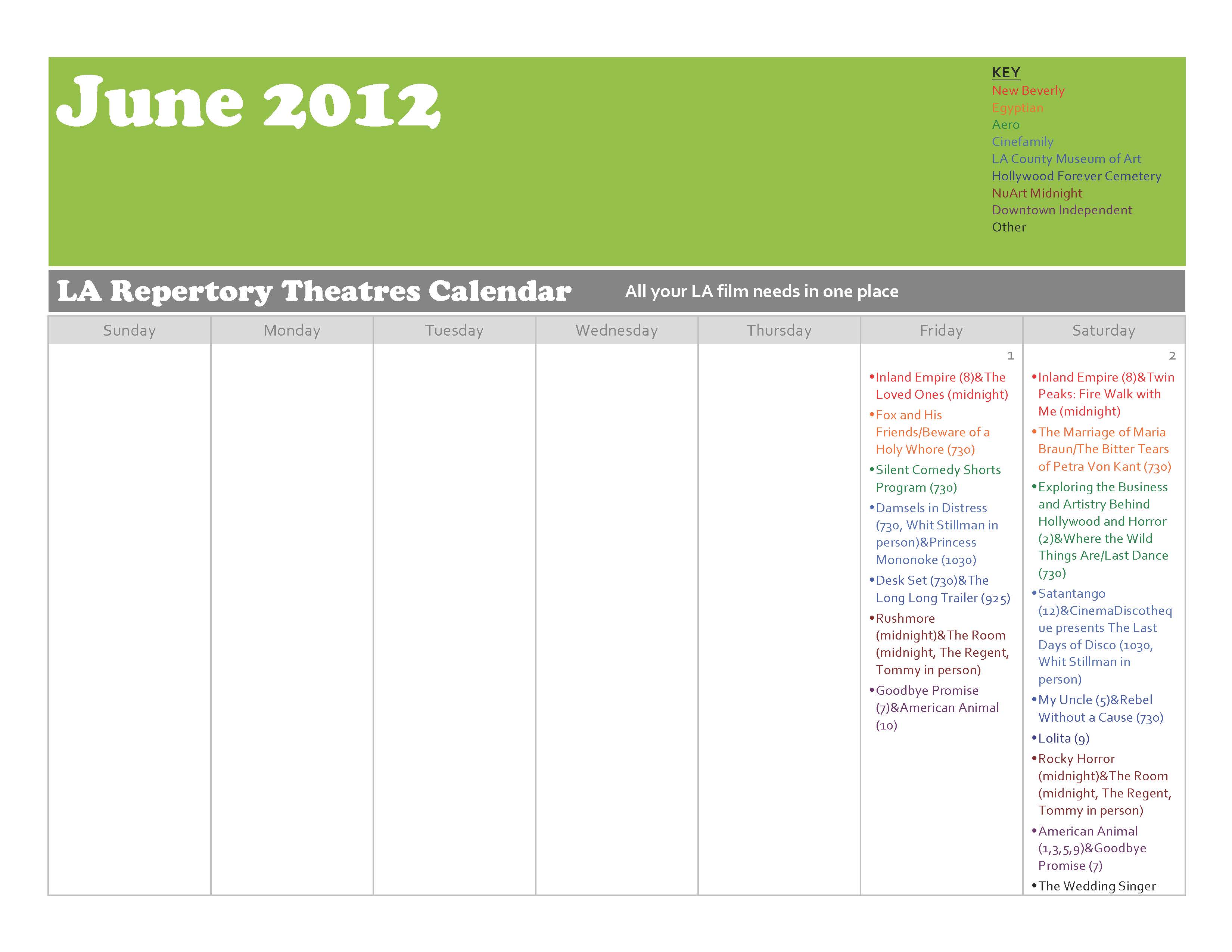 Cinephiles Dream June 2012