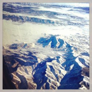 Flying into Park City, Utah