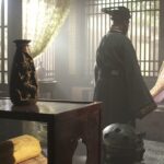 On the set of "The Red Envelope" in Hengdian Studios, China