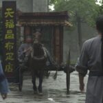 On the set of "The Red Envelope" in Hengdian Studios, China
