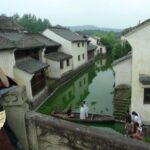 On the set of "The Red Envelope" in Hengdian Studios, China