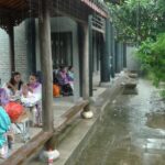On the set of "The Red Envelope" in Hengdian Studios, China