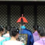 On the set of "The Red Envelope" in Hengdian Studios, China