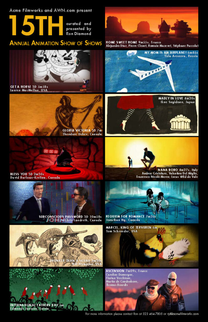 15th Annual Animation Show of Shows Poster