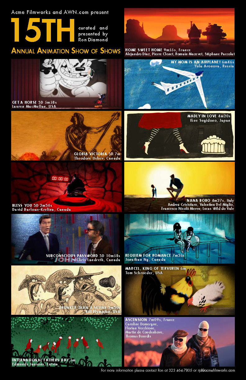 15th Annual Animation Show of Shows Poster