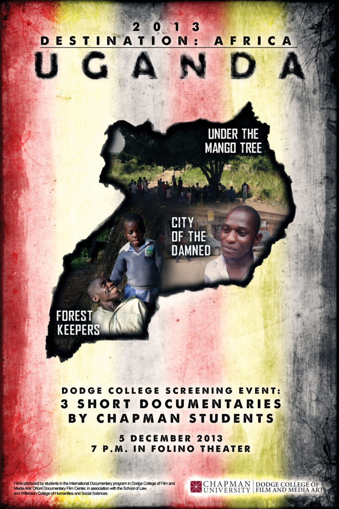 Destination Africa: Uganda, 2013, screening announcement