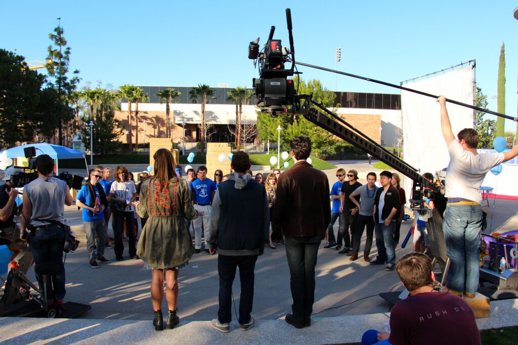 On the set of the Chapman pilot PERCEPTORS