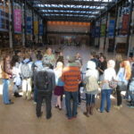 Dodge College students in the lobby of PIXAR in the Bay Area.