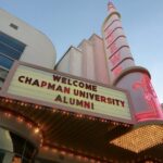 image of Loews theater marquee that reads "welcome Chapman University Alumni"