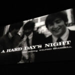 image of the screen at the Il Cinema Ritrovato in Bologna, Italy, featuring A HARD DAY'S NIGHT