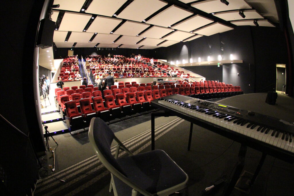 The inside of the Folino Theater.