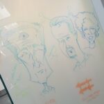 Wall art in the Digital Media Arts Center at Chapman University.