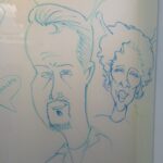 Wall art in the Digital Media Arts Center at Chapman University.