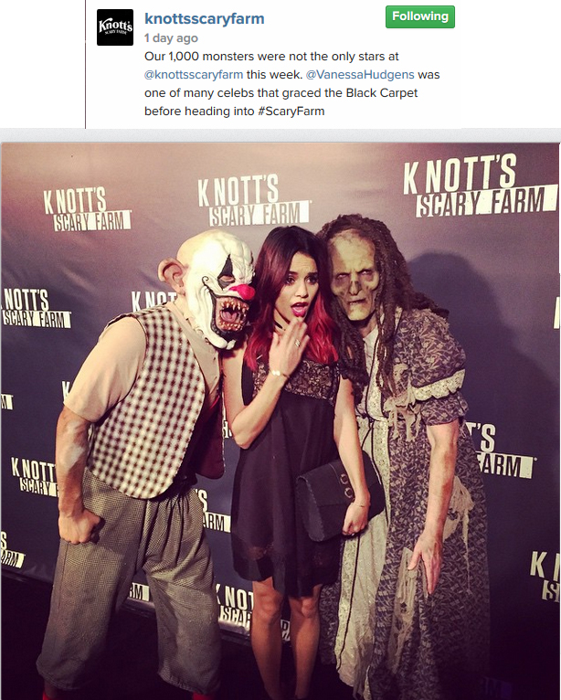 On location at Knotts Scary Farm