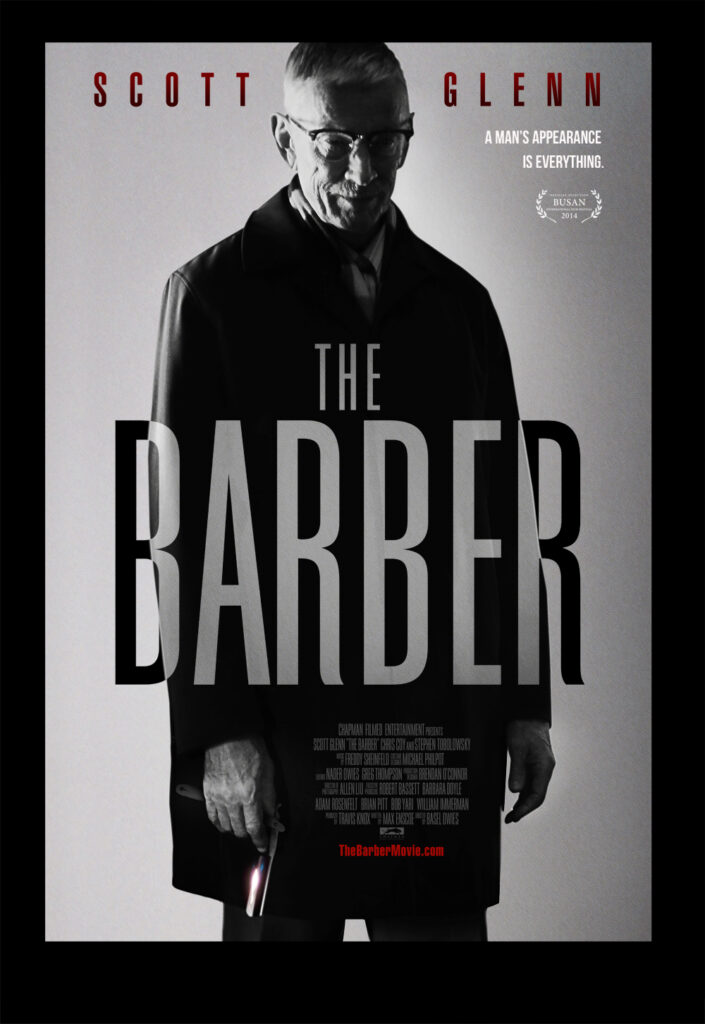 Official film poster for Chapman Filmed Entertainment's first feature THE BARBER