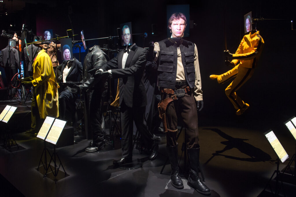 costumes on display