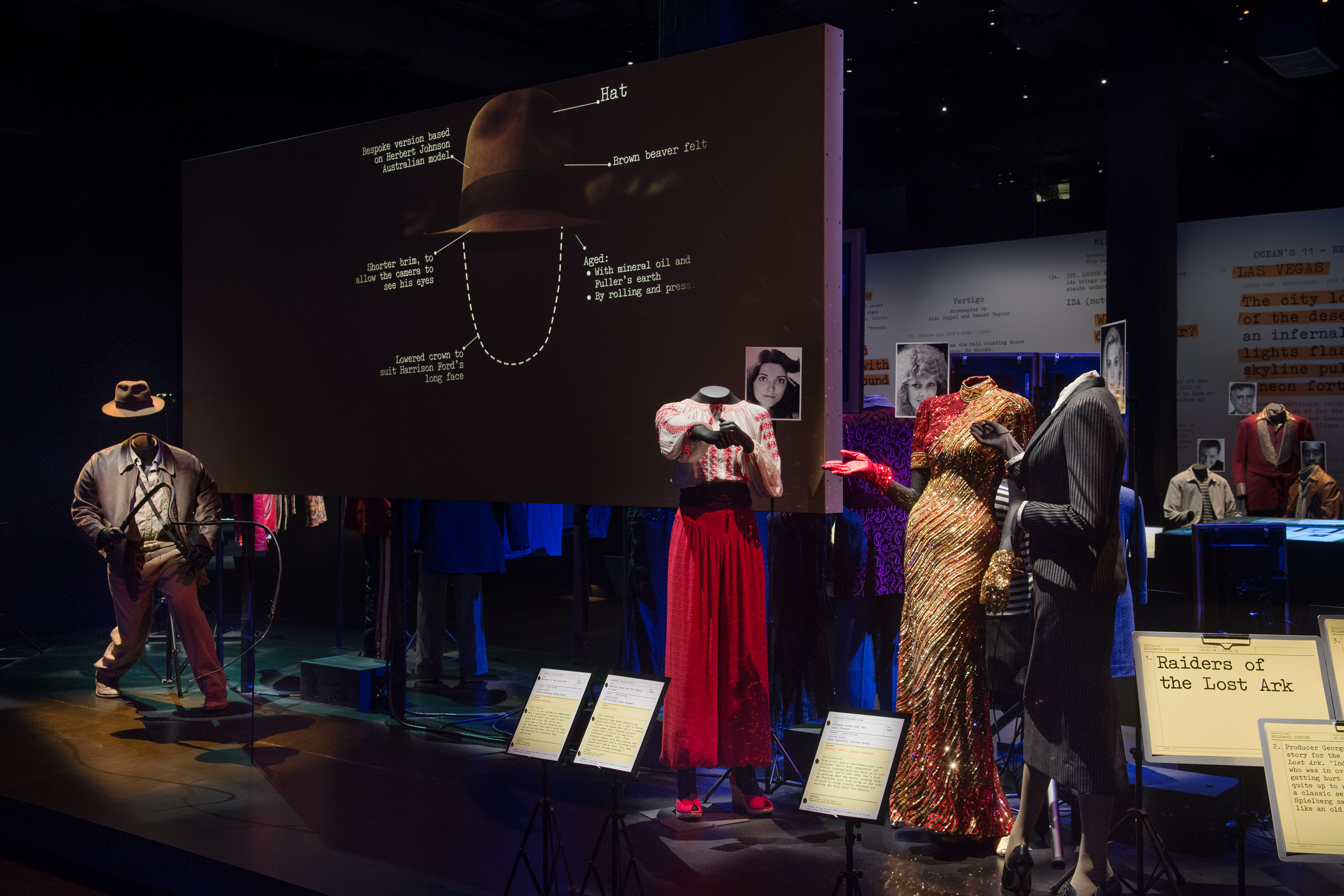 costumes on display