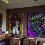 Barker's paintings.