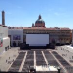 The main plaza, before cinefiles come in