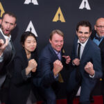 The Academy of Motion Picture Arts and Sciences presented its 42nd Annual Student Academy Awards® on Thursday, September 17, in Beverly Hills. Pictured (left to right): Chris Williams, ChiHyun Lee, Don Hall, Daniel Drummond and Roy Conli.