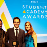 daniel drummond with his award