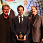 daniel drummond with his award