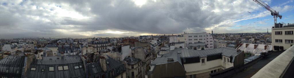 landscape shot of paris
