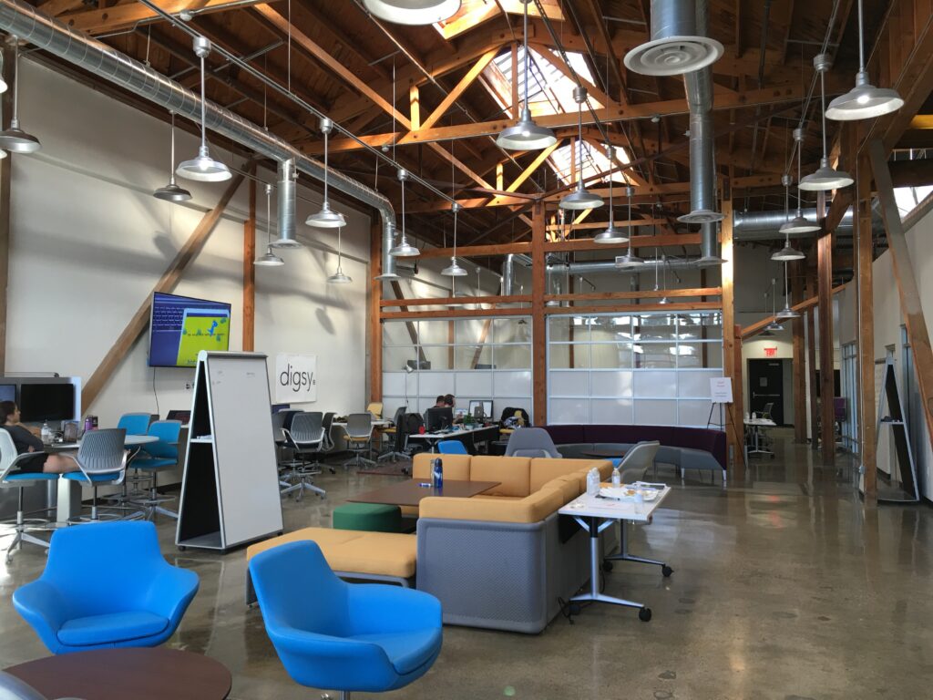inside shot of the launch labs space