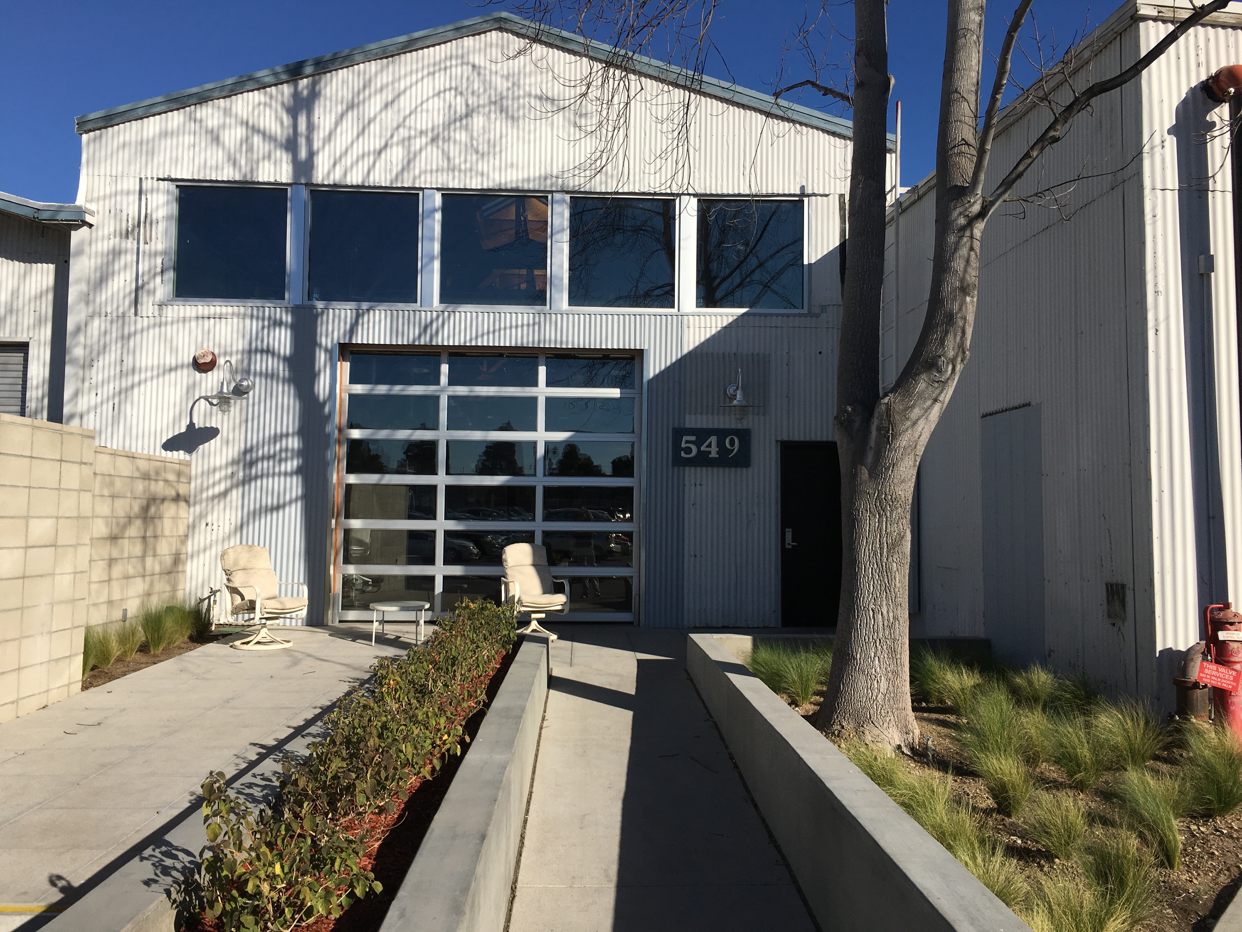 the garage of the launch labs