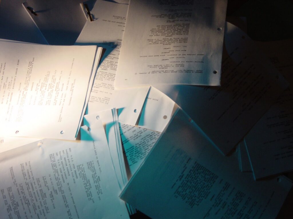 various script pages