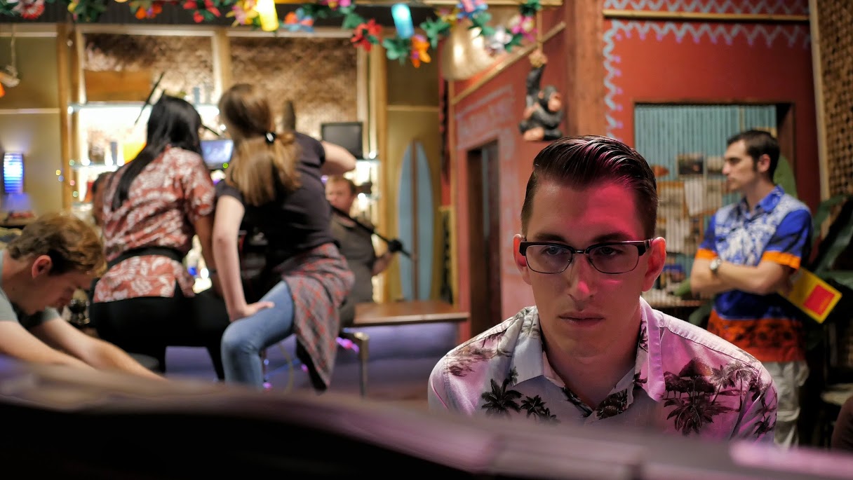 Director Tod Brewster watching a take PHOTO: ETHAN TALBY