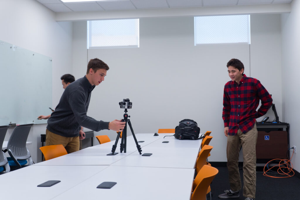setting up a 360 camera