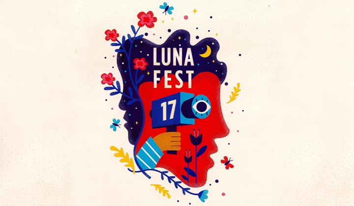 lunafest 2018 promo flyer screened at Chapman university