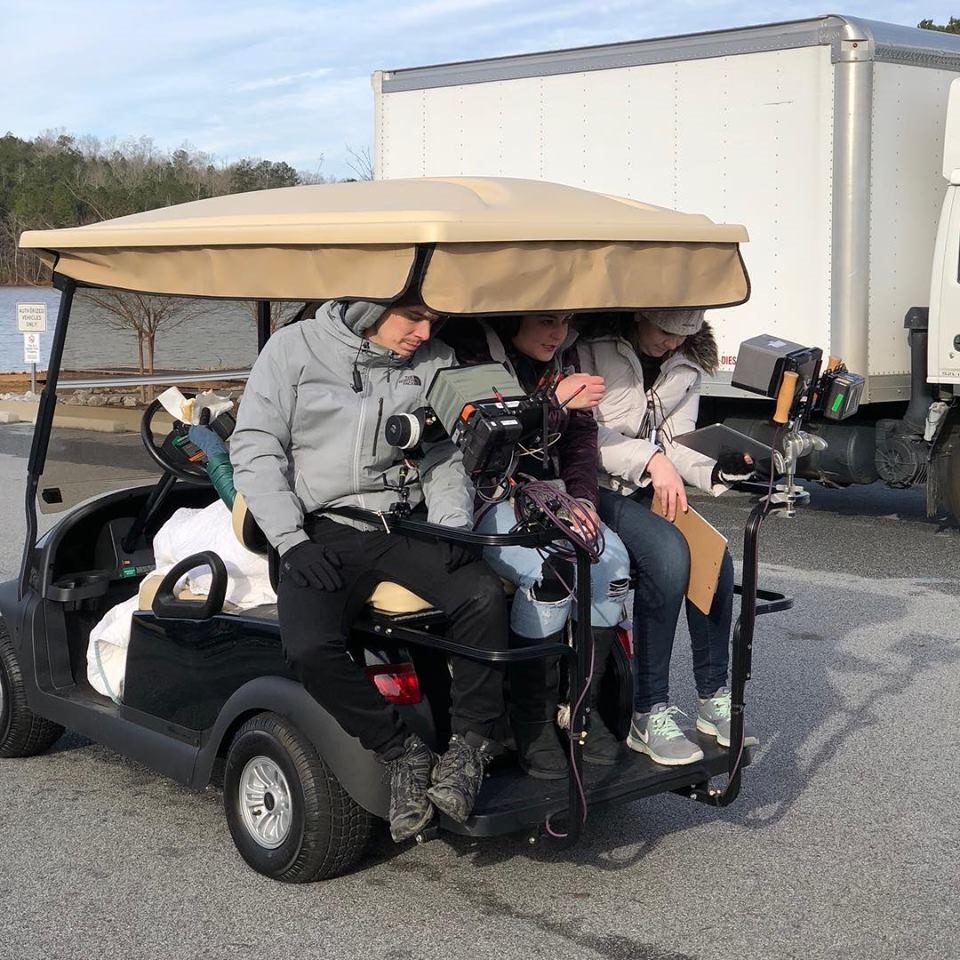 crew on cart
