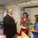 Dean Cardinal with teachers